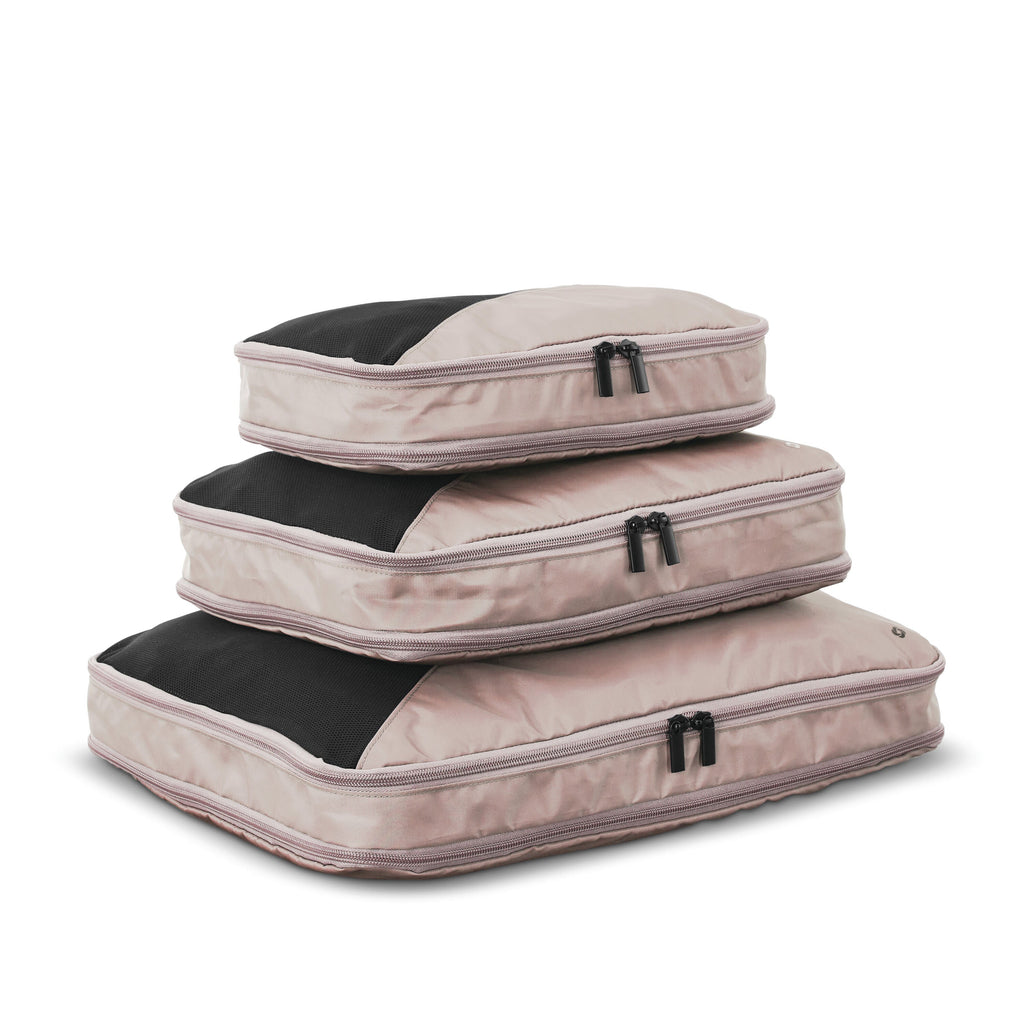 Samsonite Travel Accessories - 3 Piece Compression Packing Cubes in the color Dusty Rose.