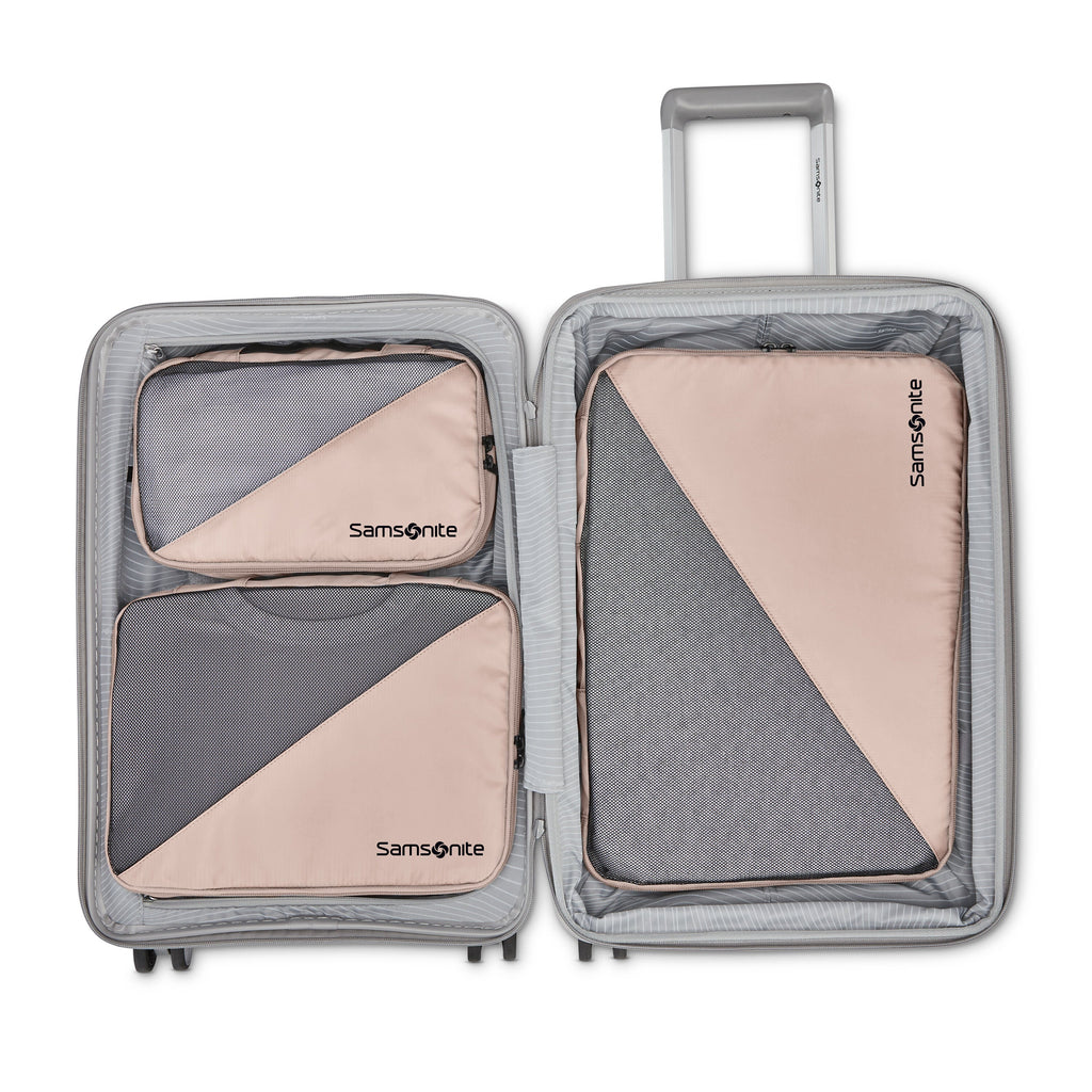 Samsonite Travel Accessories - 3 Piece Compression Packing Cubes in the color Dusty Rose.