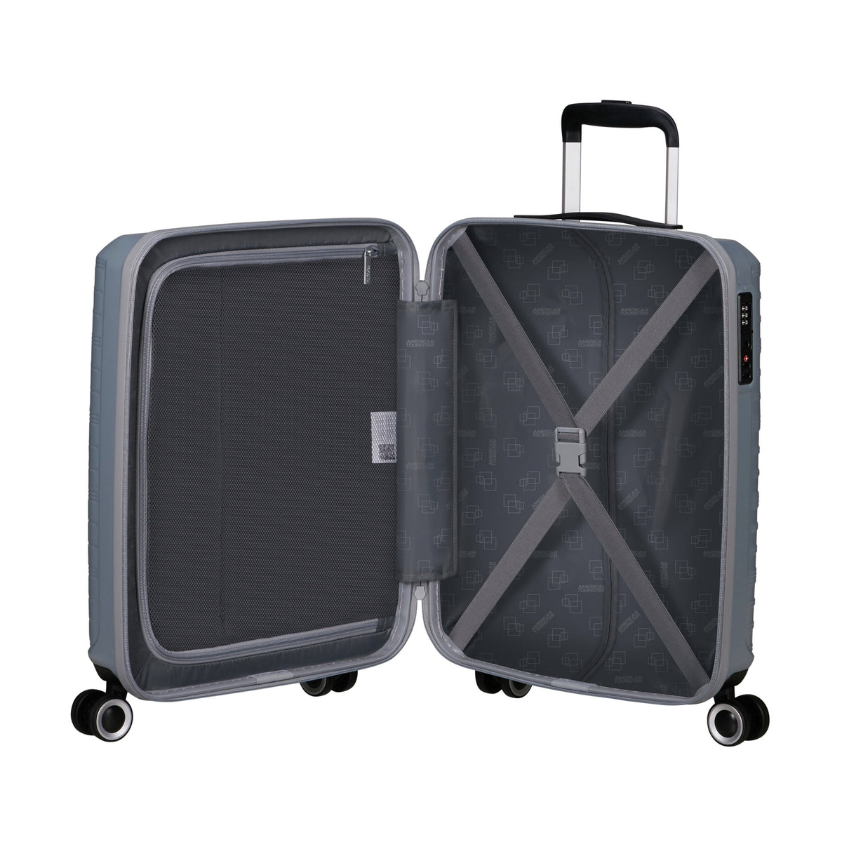American Tourister Surftime Spinner Carry-On™ in the color Silver.