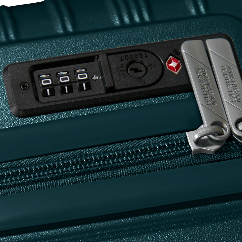 American Tourister Surftime Spinner Carry-On™ in the color Metallic Teal.