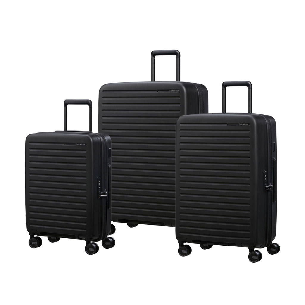 Samsonite RestackD 3 Piece Set in the color Black.