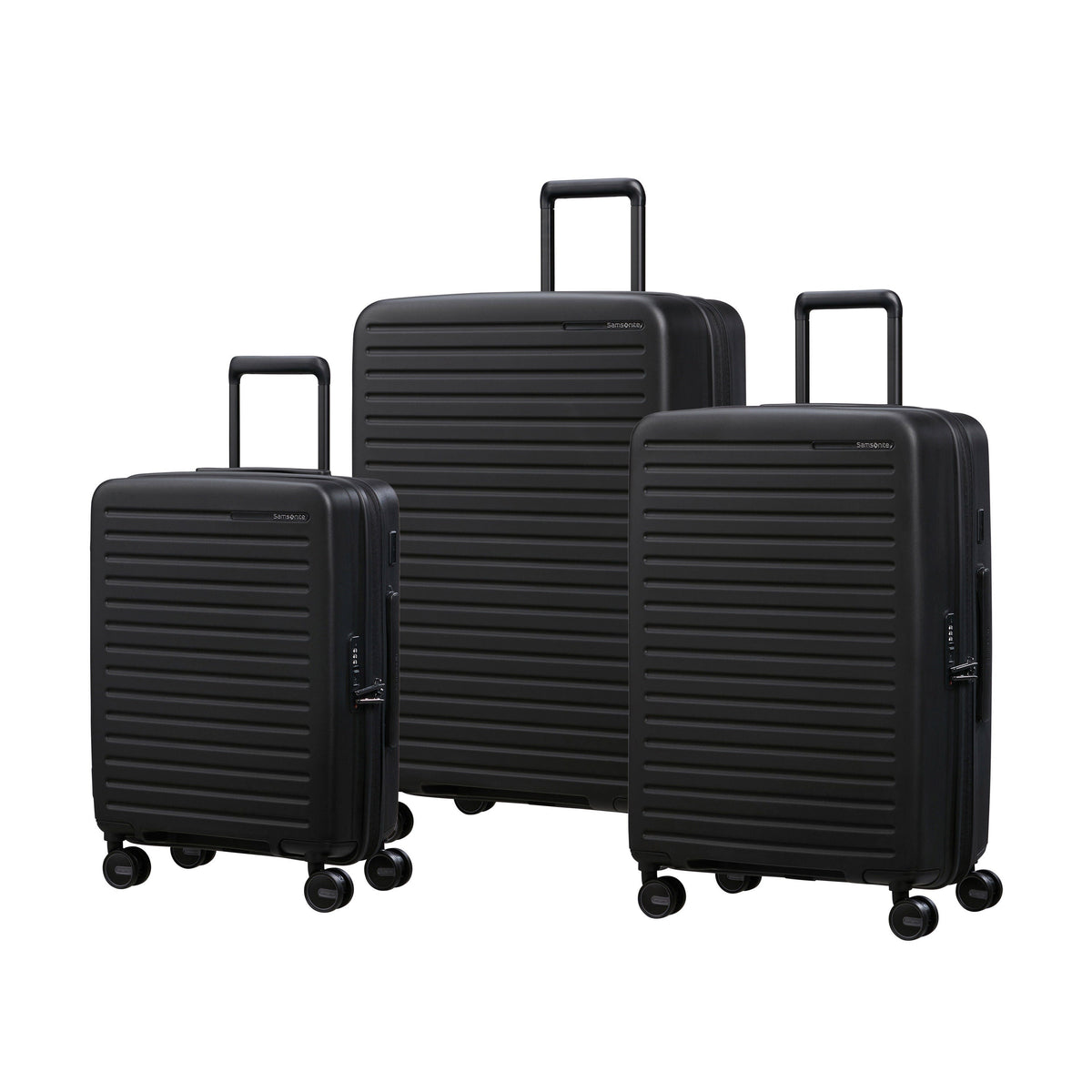 Samsonite RestackD 3 Piece Set in the color Black.