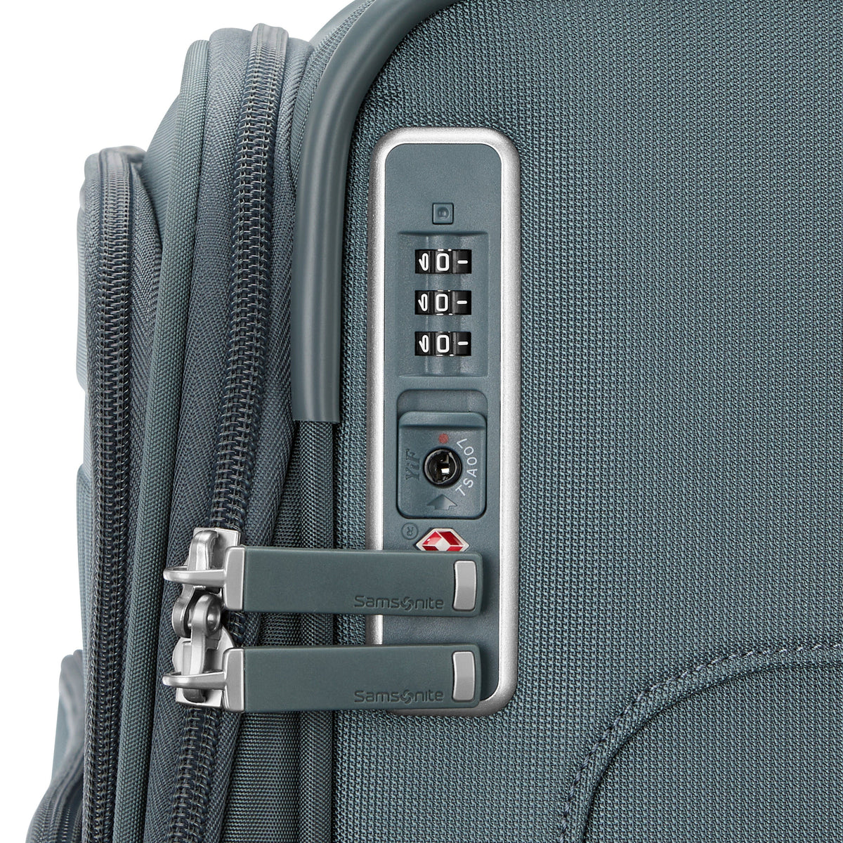 Samsonite Silhouette 18 Spinner Large in the color Slate Blue.