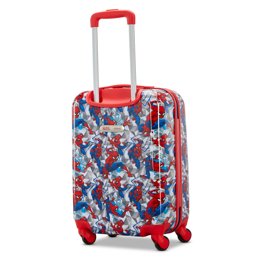 American Tourister Licensed Kids Hardside 18" Spinner in the color Spiderman Iconic.