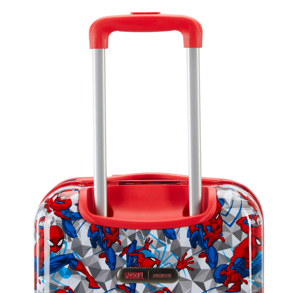 American Tourister Licensed Kids Hardside 18" Spinner in the color Spiderman Iconic.