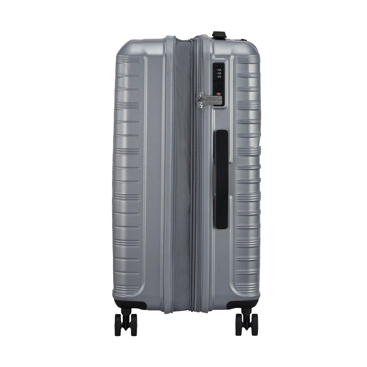 American Tourister Surftime Spinner Medium in the color Silver.