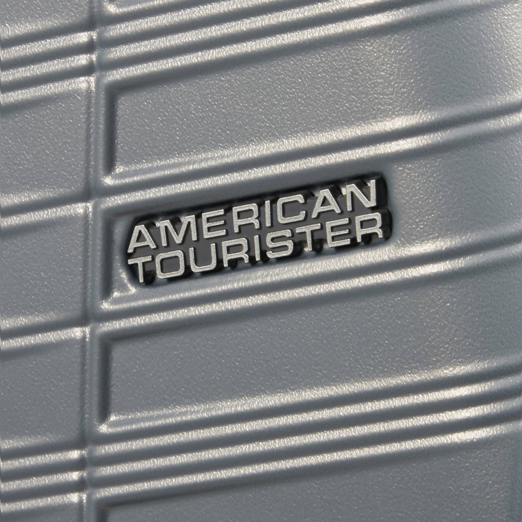 American Tourister Surftime Spinner Medium in the color Silver.
