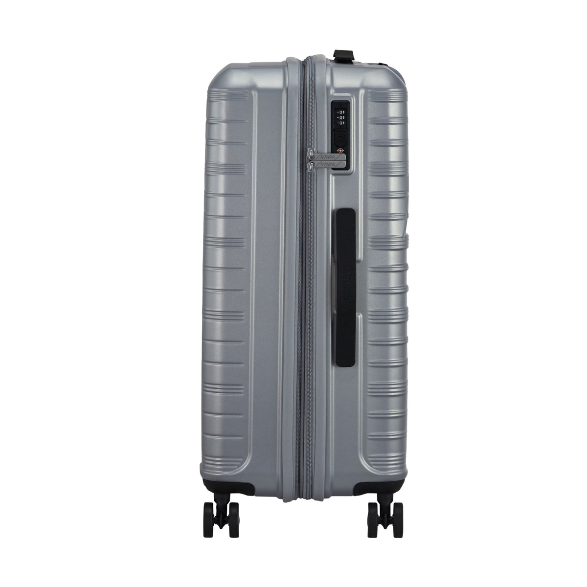 American Tourister Surftime Spinner Medium in the color Silver.