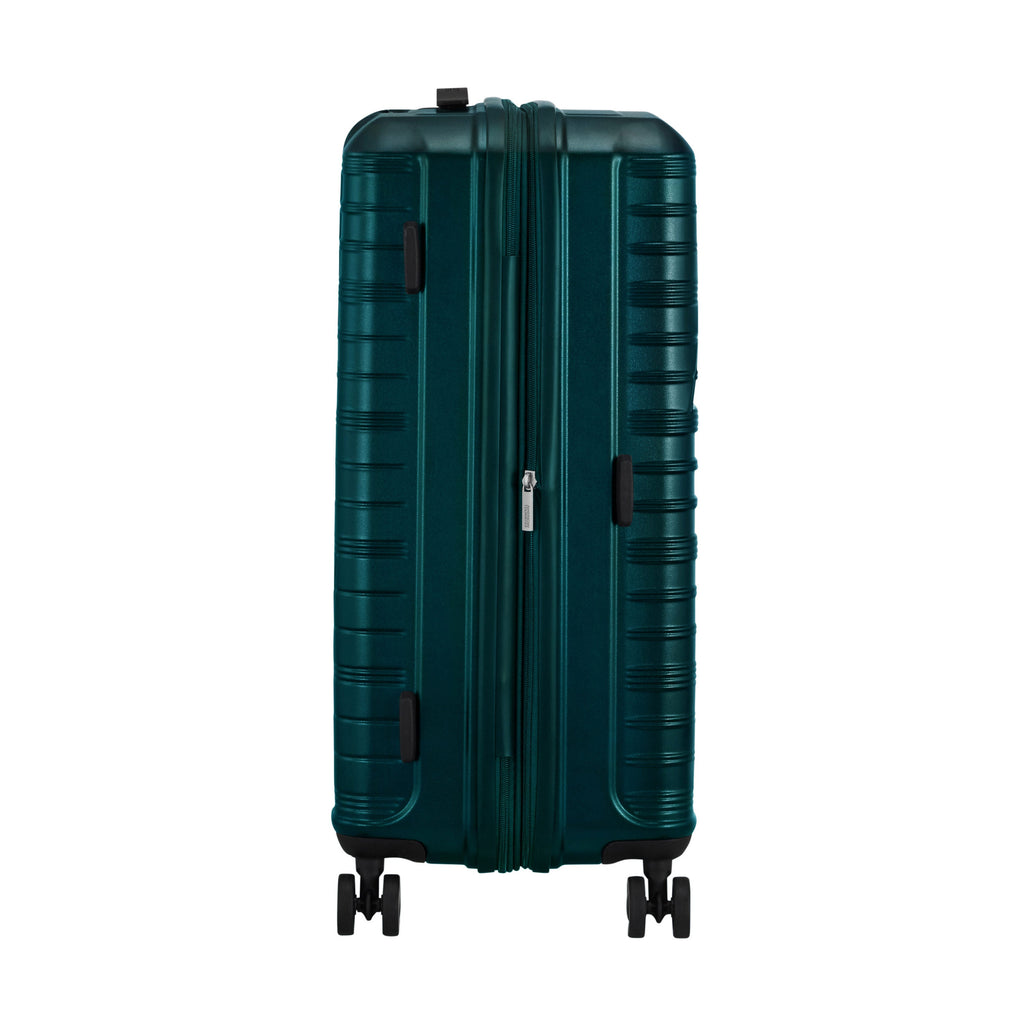 American Tourister Surftime Spinner Medium in the color Metallic Teal.