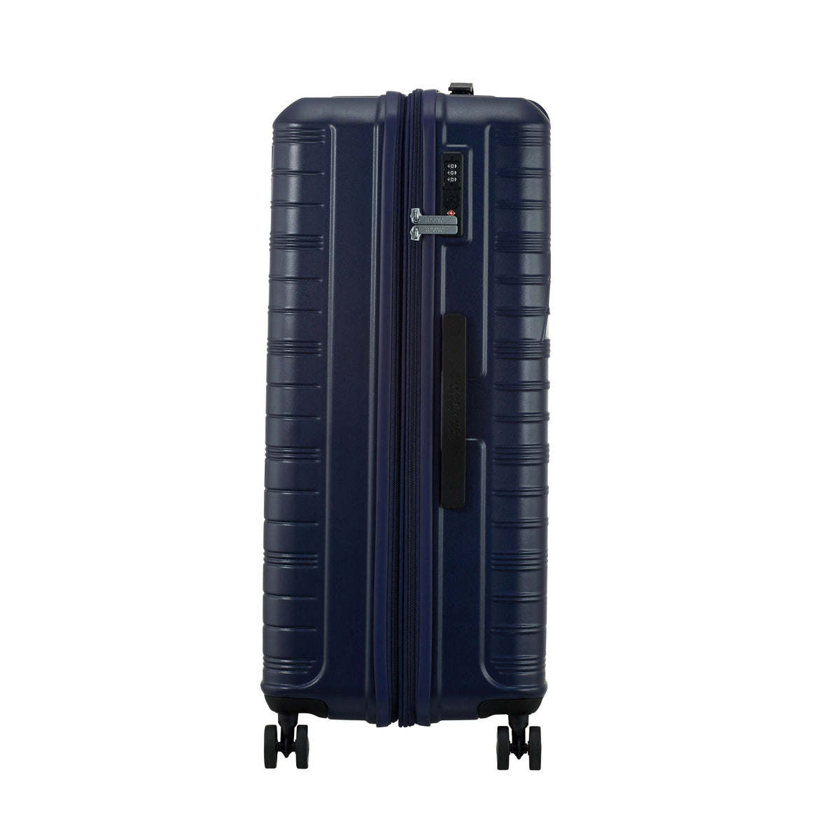 American Tourister Surftime Spinner Large in the color Metallic Blue.