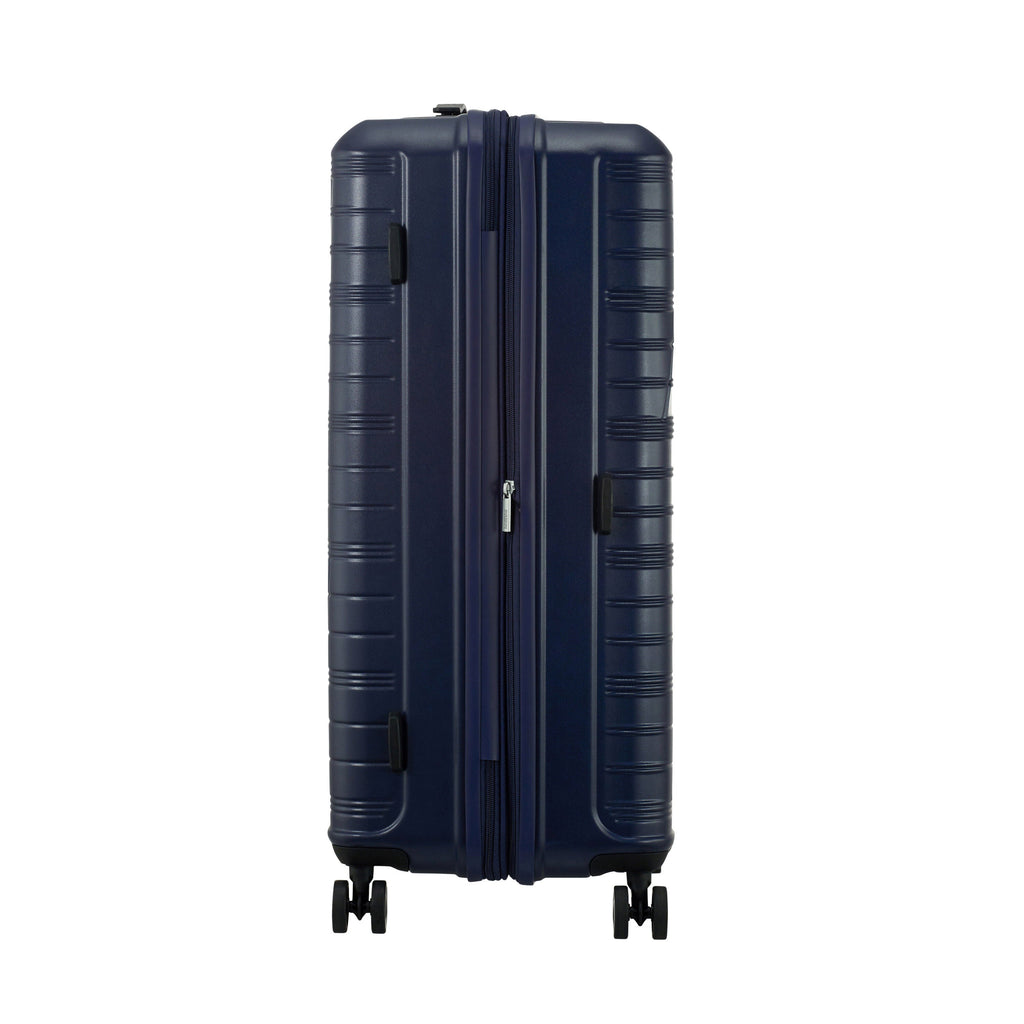 American Tourister Surftime Spinner Large in the color Metallic Blue.