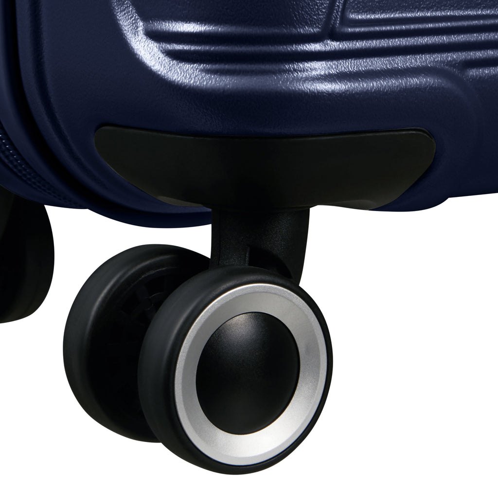 American Tourister Surftime Spinner Large in the color Metallic Blue.