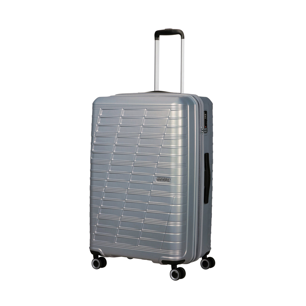 American Tourister Surftime Spinner Large in the color Silver.