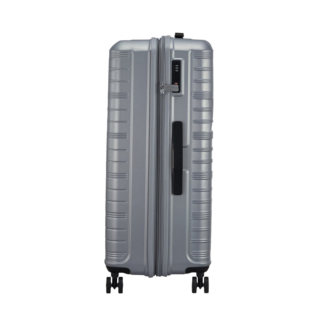 American Tourister Surftime Spinner Large in the color Silver.