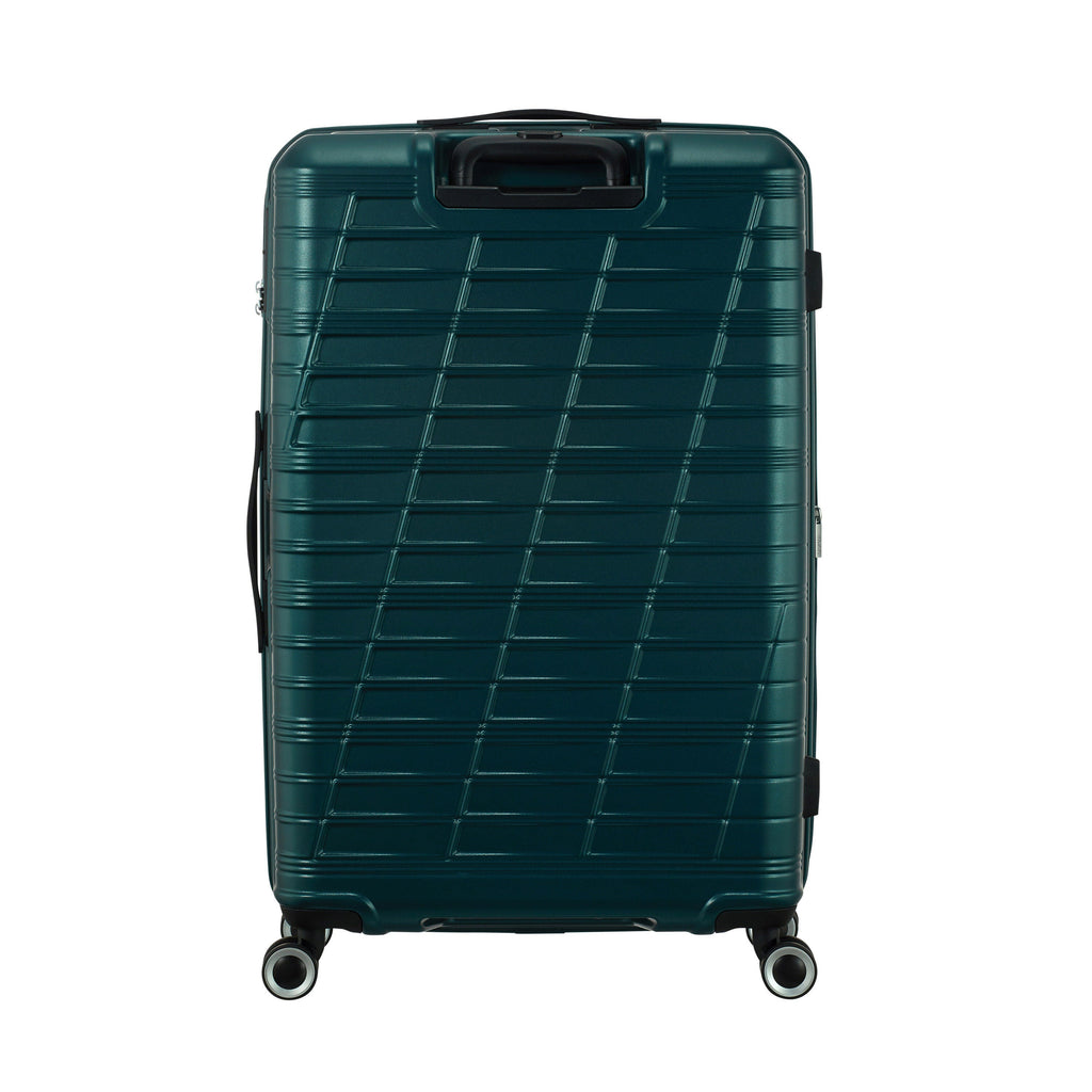American Tourister Surftime Spinner Large in the color Metallic Teal.