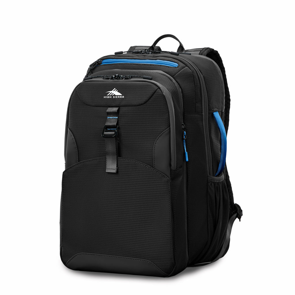 High Sierra Hi-Life 3-in-1 Convertible Backpack in the color Black/Blue.
