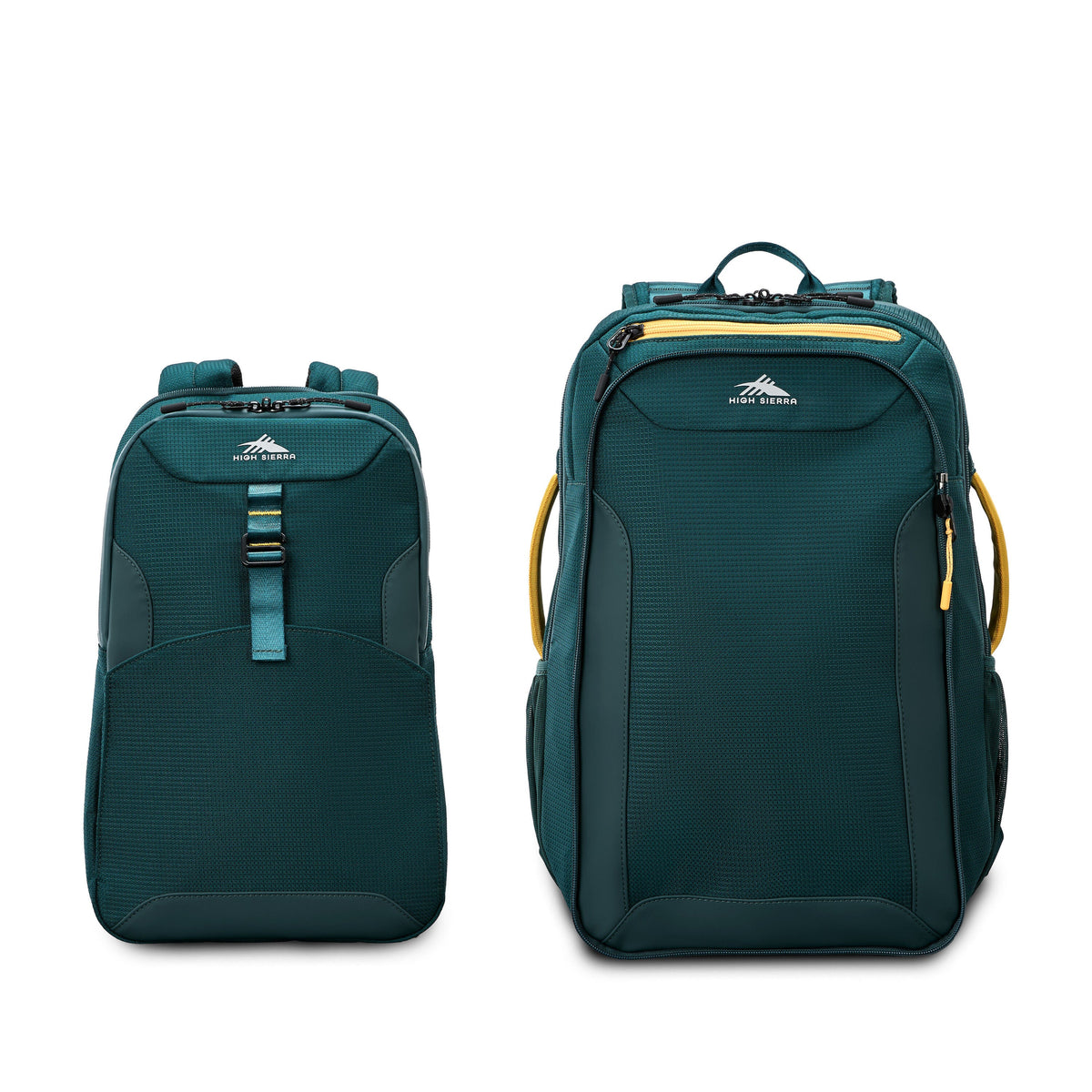 High Sierra Hi-Life 3-in-1 Convertible Backpack in the color Green/Yellow.