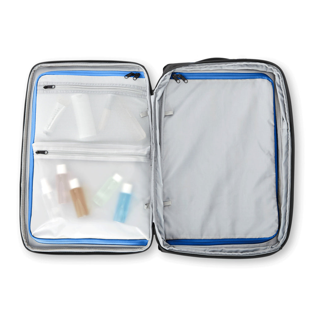 High Sierra Hi-Life 3-in-1 Convertible Wheeled Backpack in the color Black/Blue.