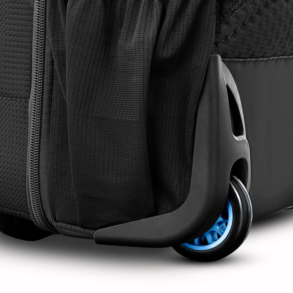 High Sierra Hi-Life 3-in-1 Convertible Wheeled Backpack in the color Black/Blue.