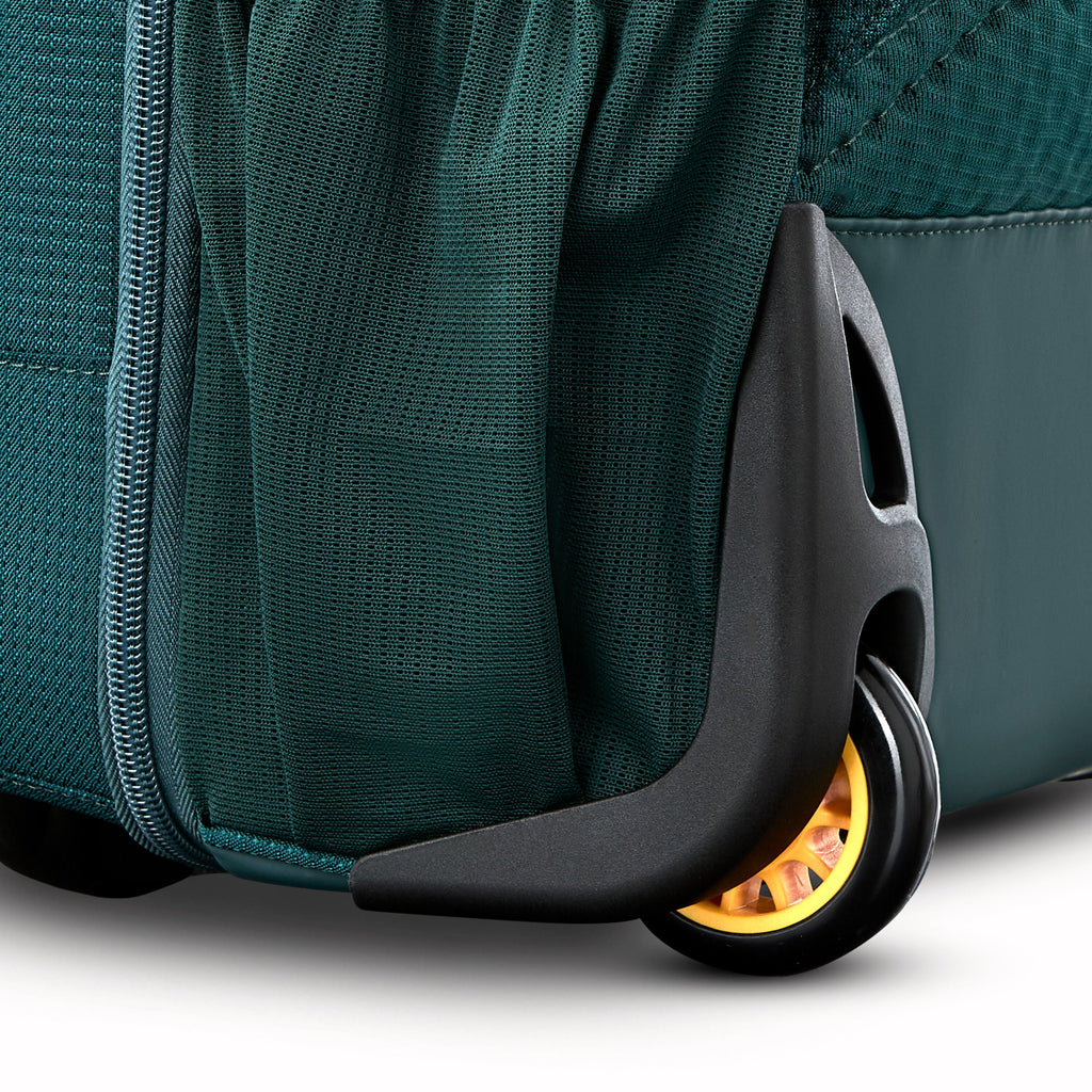 High Sierra Hi-Life 3-in-1 Convertible Wheeled Backpack in the color Green/Yellow.
