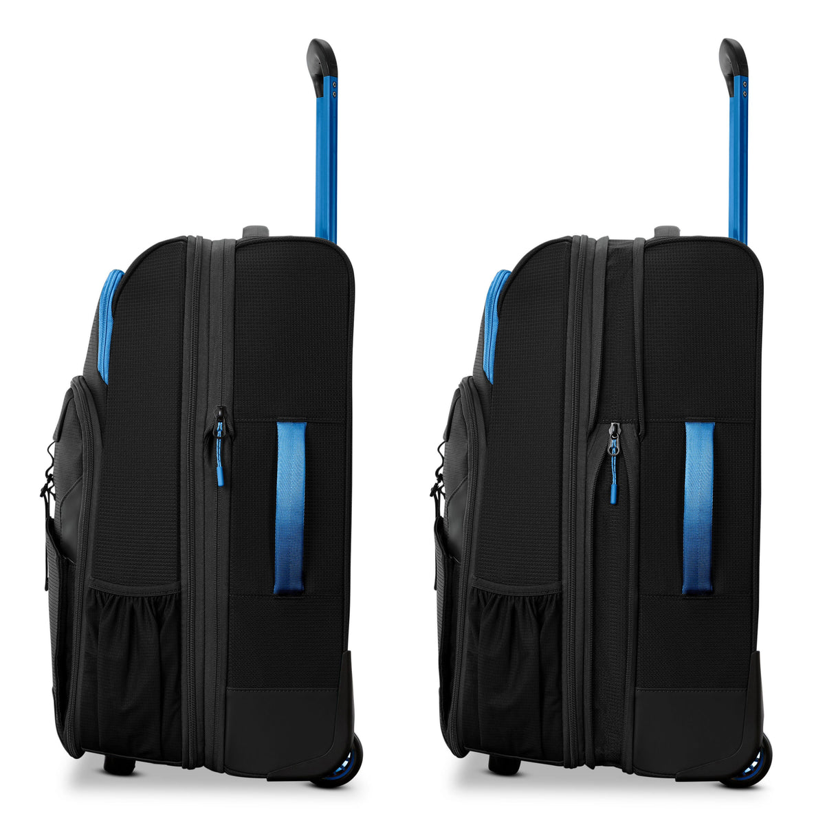 High Sierra Hi-Life Wheeled Duffle (22") in the color Black/Blue.
