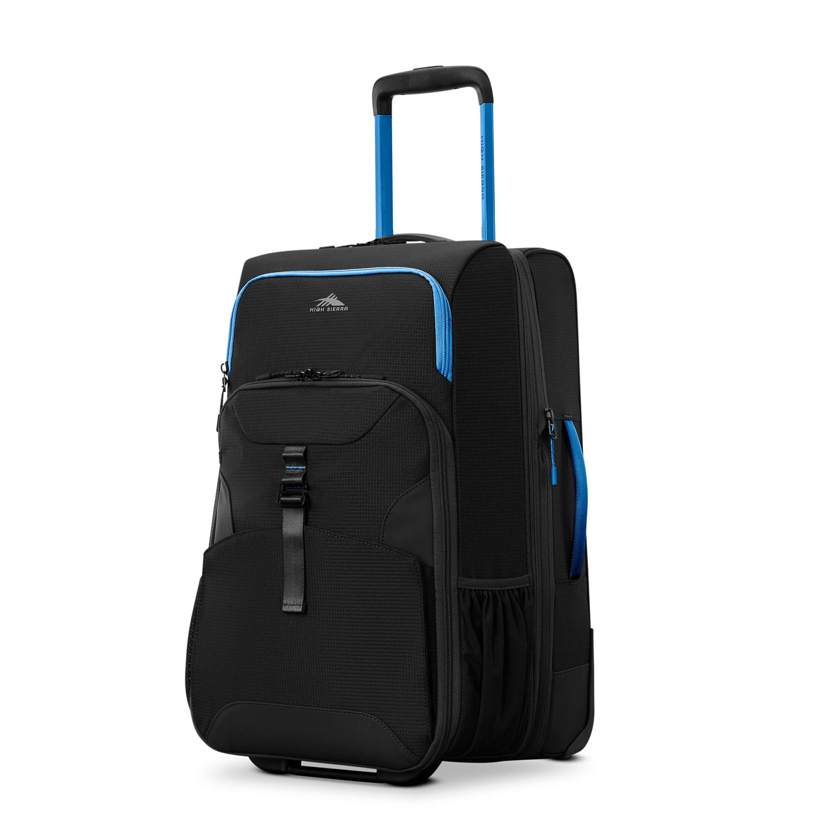 High Sierra Hi-Life Wheeled Duffle (22") in the color Black/Blue.