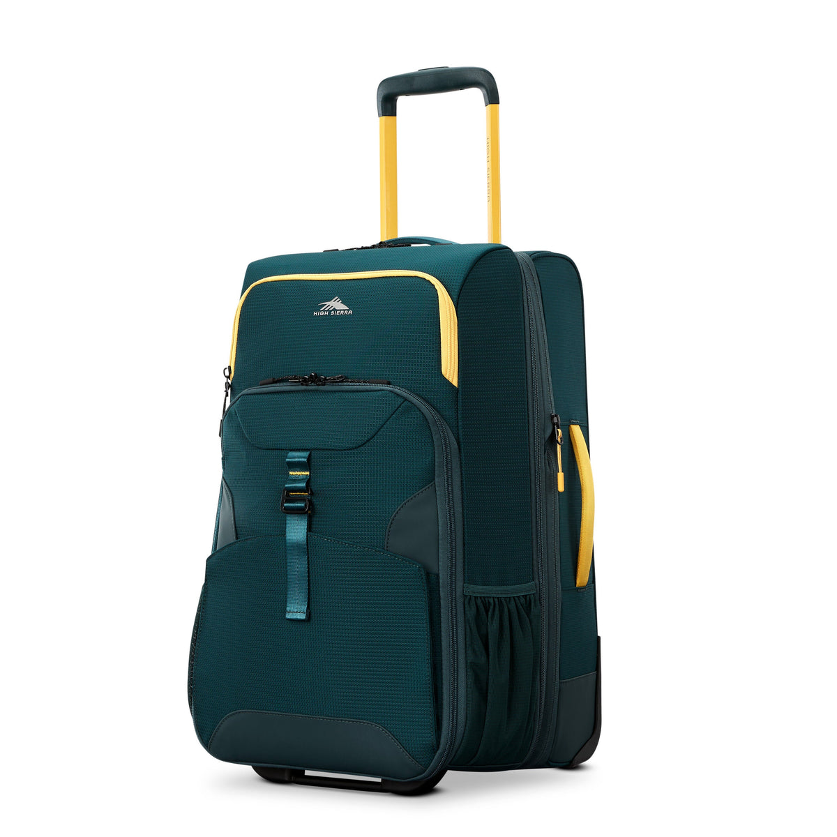 High Sierra Hi-Life Wheeled Duffle (22") in the color Green/Yellow.