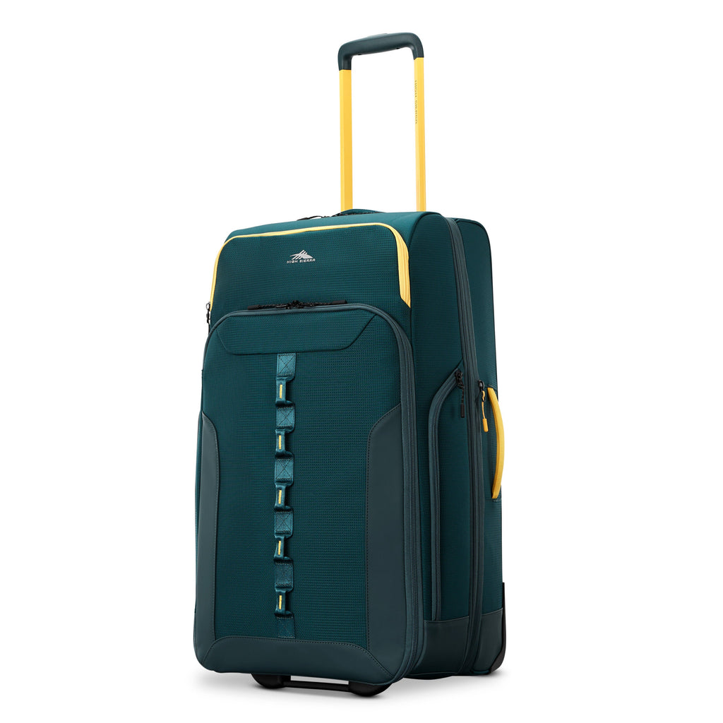 High Sierra Hi-Life Wheeled Duffle (28") in the color Green/Yellow.