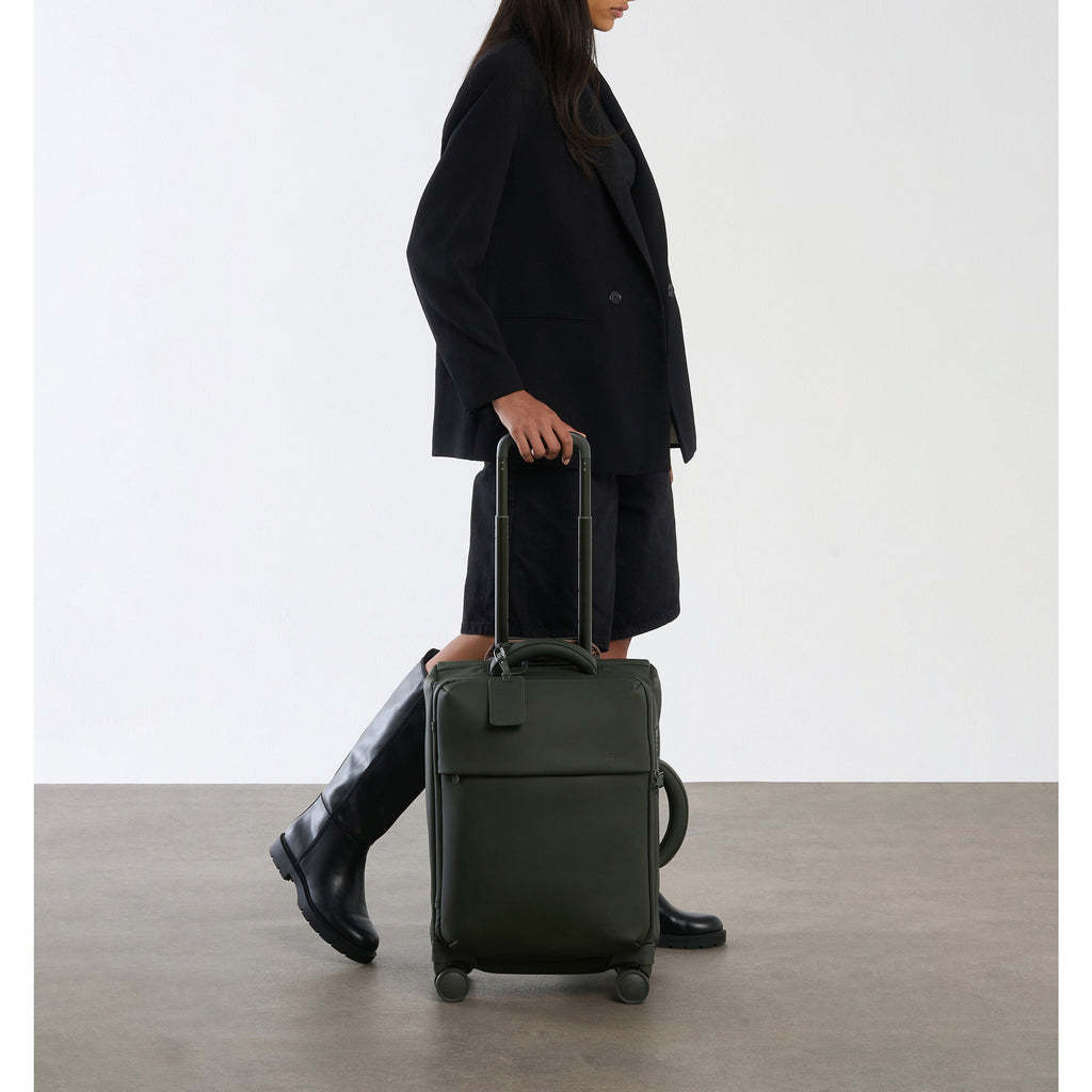Lipault Lost In Berlin Cabin Spinner 2.0 in the color Dark Moss.