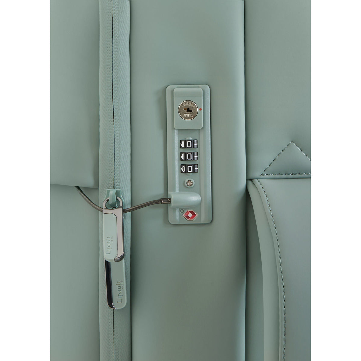 Lipault Lost In Berlin Cabin Spinner 2.0 in the color Yoga Green.