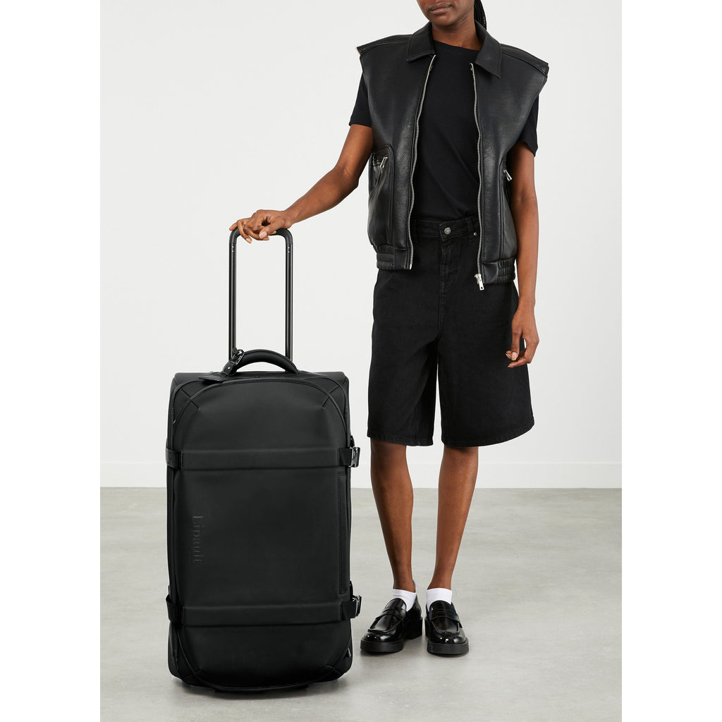 Lipault LOST IN BERLIN Wheeled Duffle in the color Black.