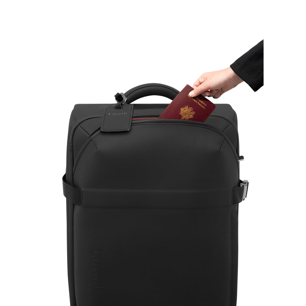 Lipault LOST IN BERLIN Wheeled Duffle in the color Black.