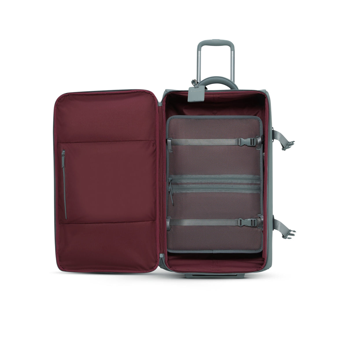 Lipault LOST IN BERLIN Wheeled Duffle in the color Cement Storm.