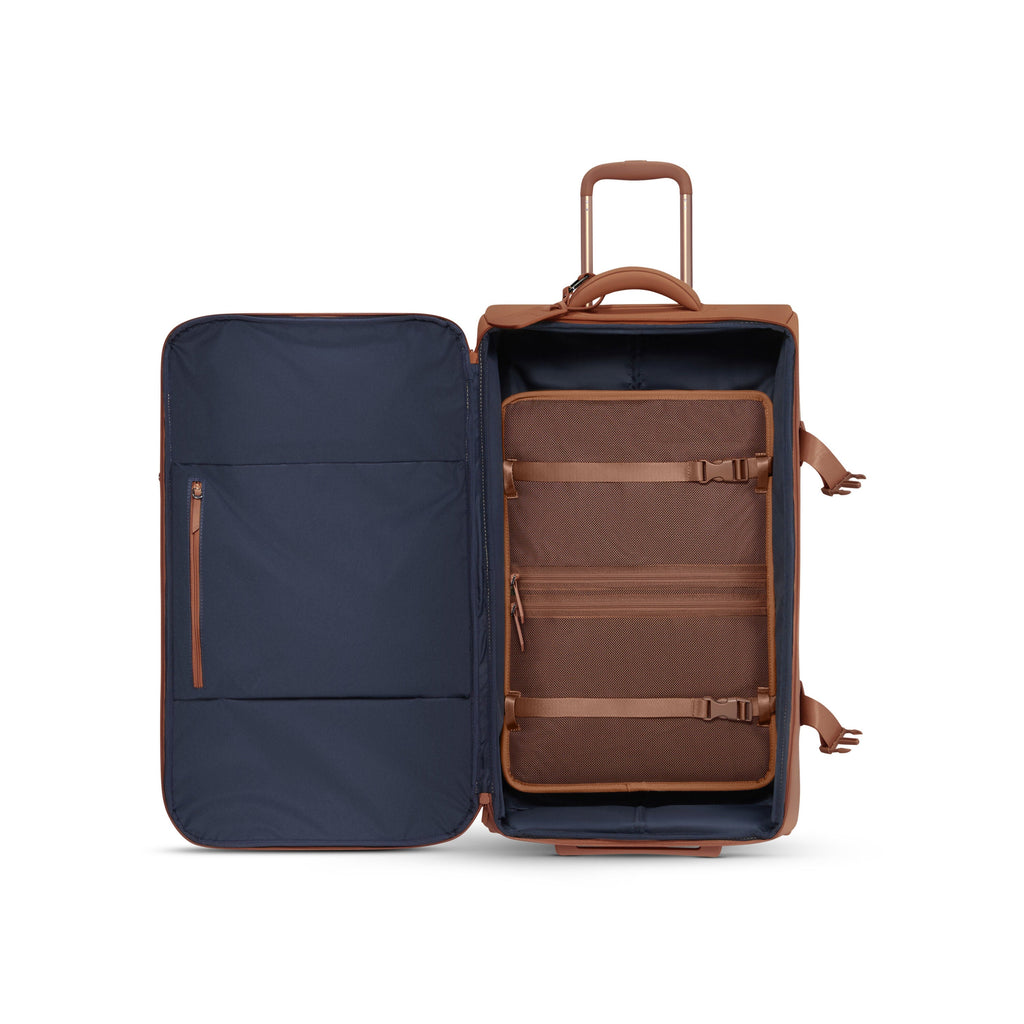 Lipault LOST IN BERLIN Wheeled Duffle in the color Nutsy Nut.