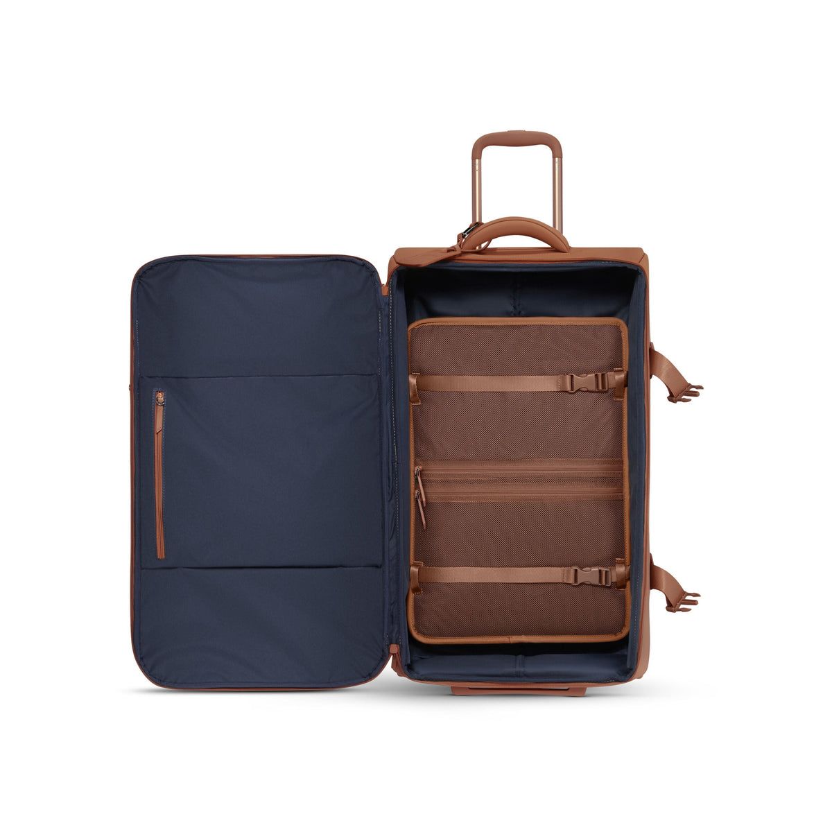 Lipault LOST IN BERLIN Wheeled Duffle in the color Nutsy Nut.