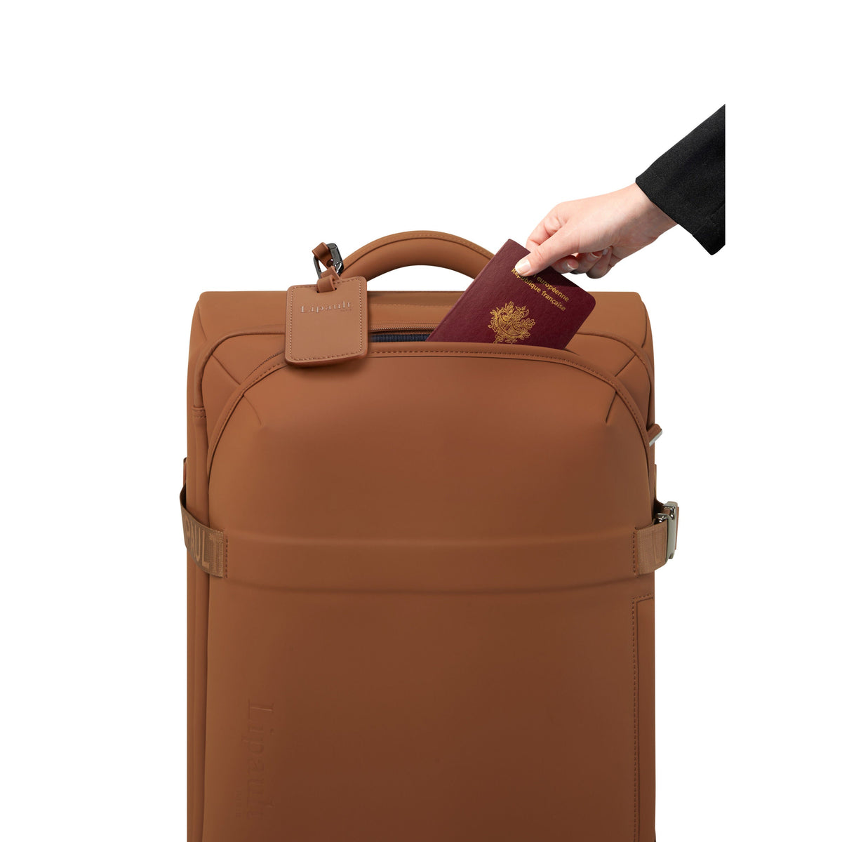 Lipault LOST IN BERLIN Wheeled Duffle in the color Nutsy Nut.