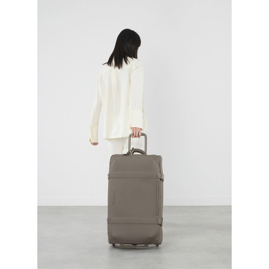 Lipault LOST IN BERLIN Wheeled Duffle in the color Ash Stone.