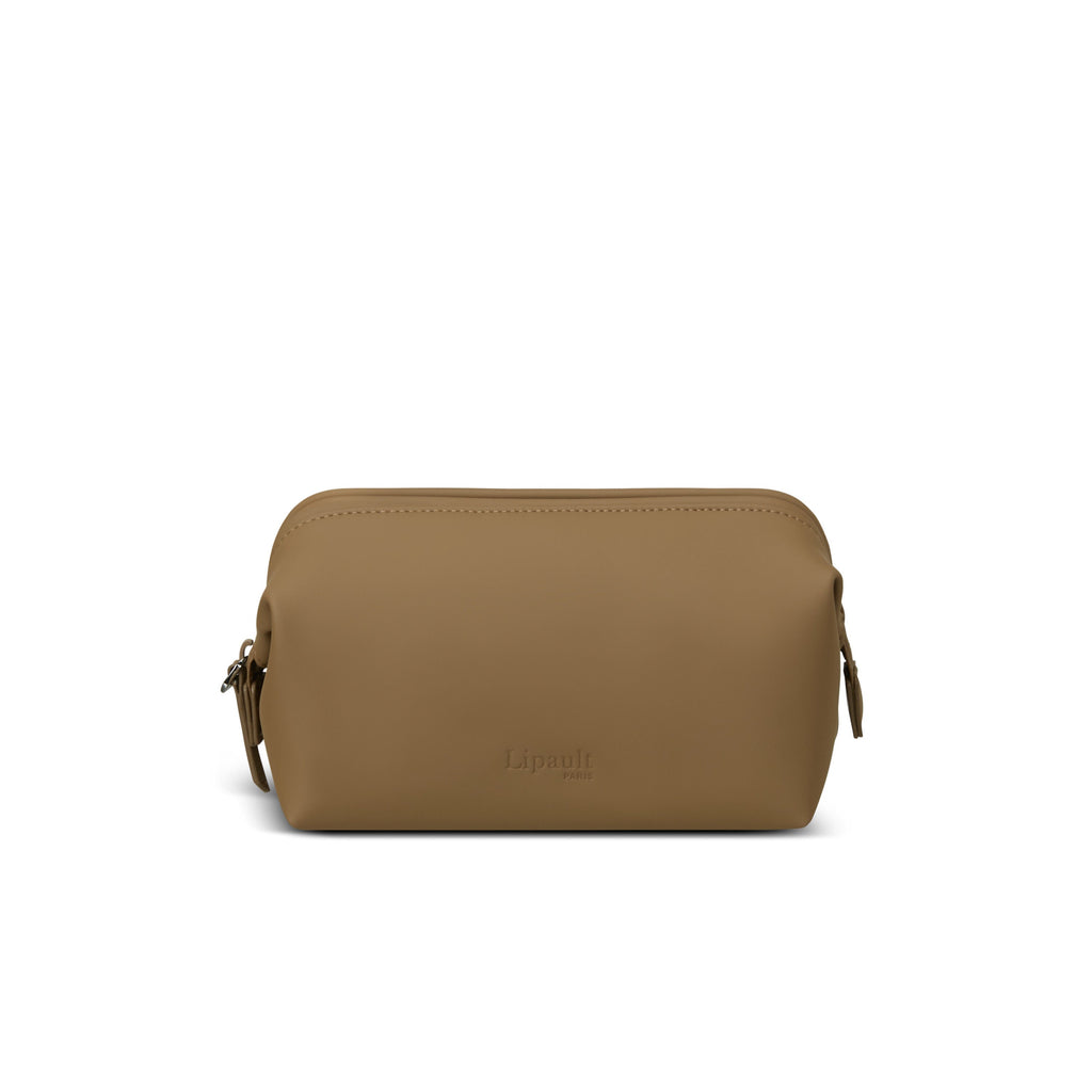 Lipault Lost In Berlin Small Toiletry Kit 2.0 in the color Golden Mud.