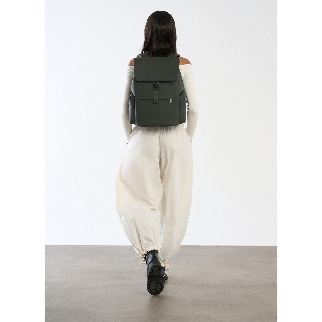 Lipault Lost In Berlin Cargo Backpack 2.0 in the color Dark Moss.