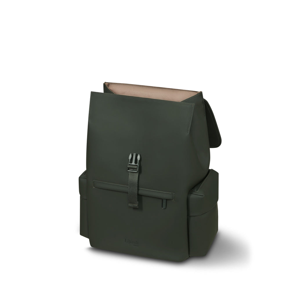 Lipault Lost In Berlin Cargo Backpack 2.0 in the color Dark Moss.
