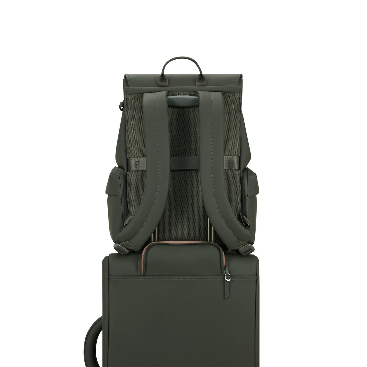 Lipault Lost In Berlin Cargo Backpack 2.0 in the color Dark Moss.