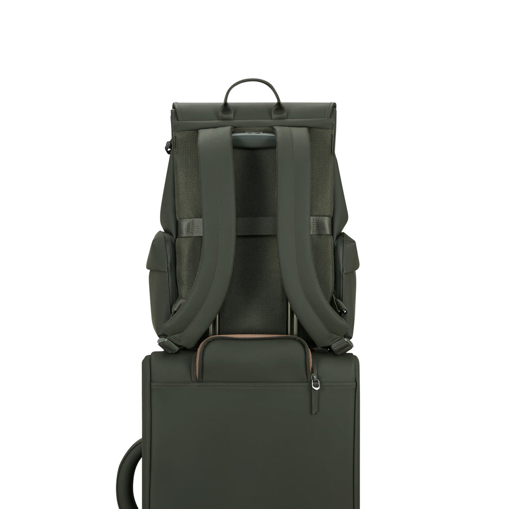 Lipault Lost In Berlin Cargo Backpack 2.0 in the color Dark Moss.