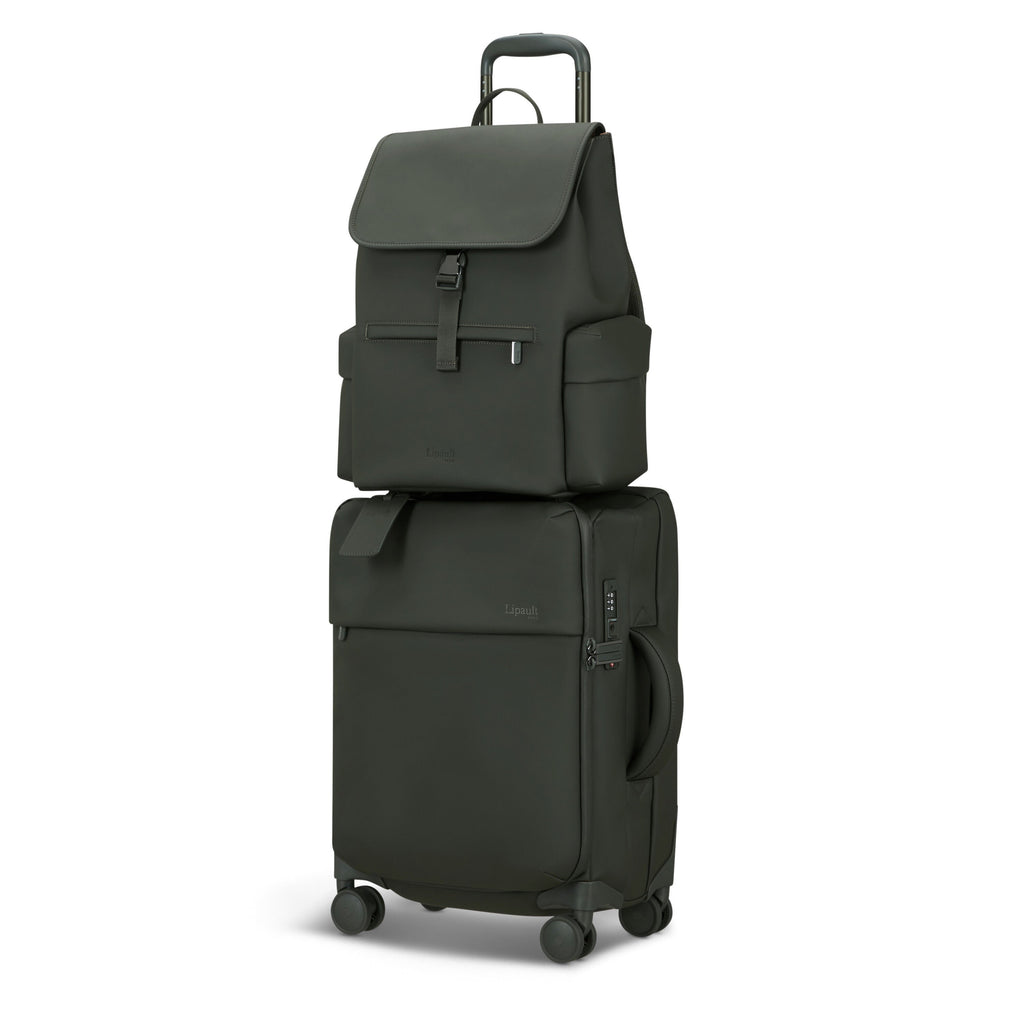 Lipault Lost In Berlin Cargo Backpack 2.0 in the color Dark Moss.