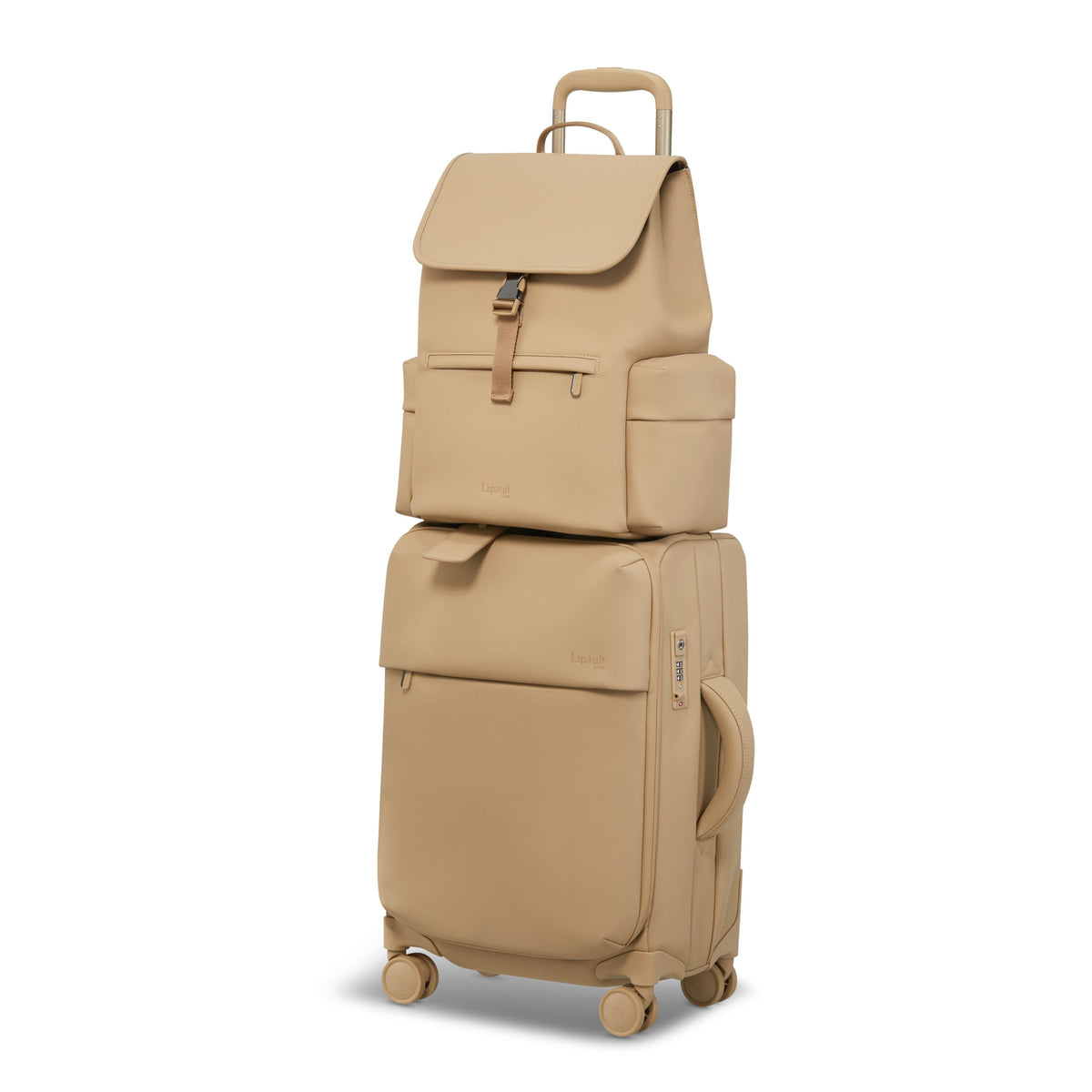 Lipault Lost In Berlin Cargo Backpack 2.0 in the color Sandstone.