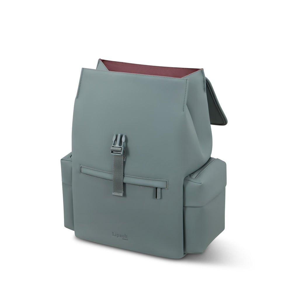 Lipault Lost In Berlin Cargo Backpack 2.0 in the color Cement Storm.
