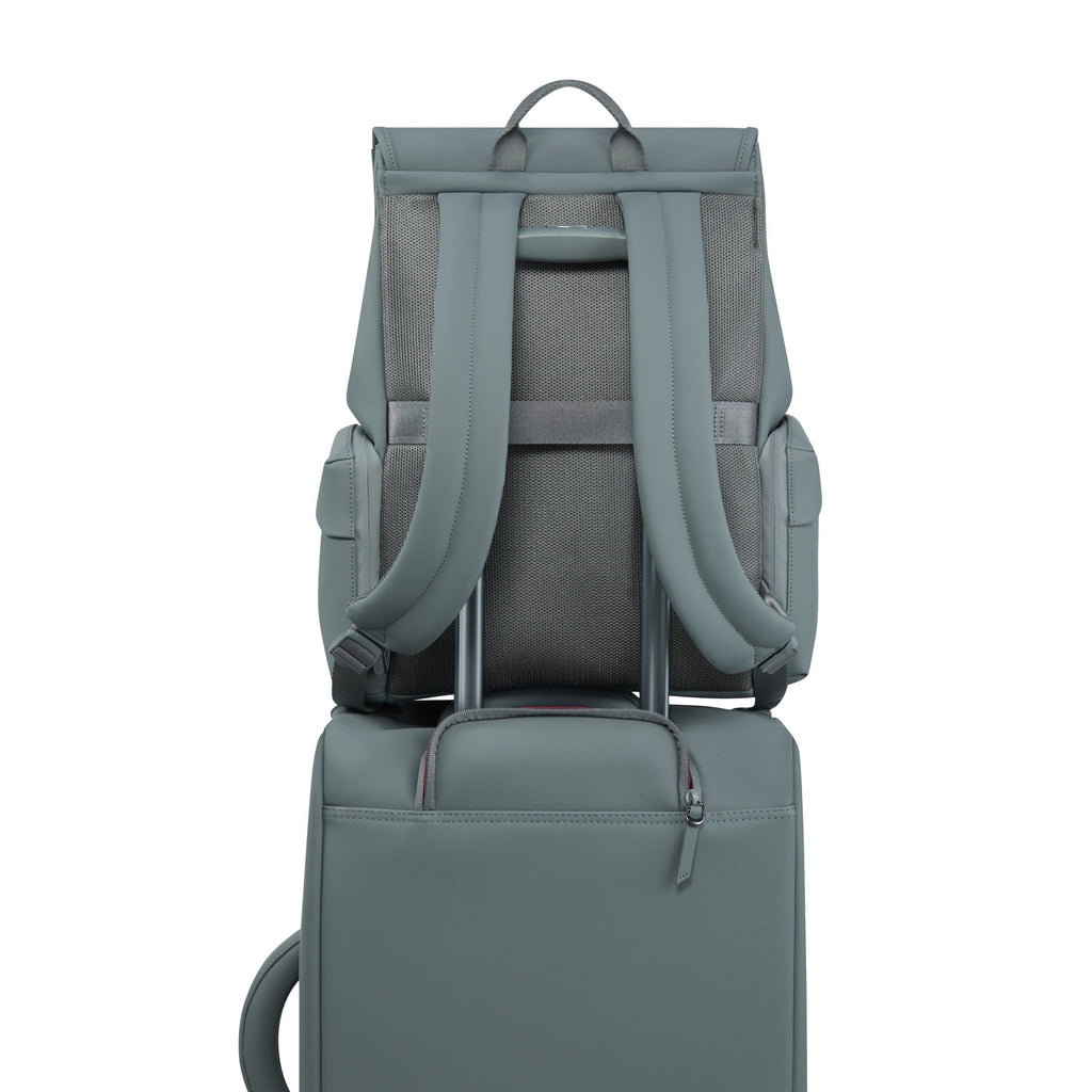 Lipault Lost In Berlin Cargo Backpack 2.0 in the color Cement Storm.