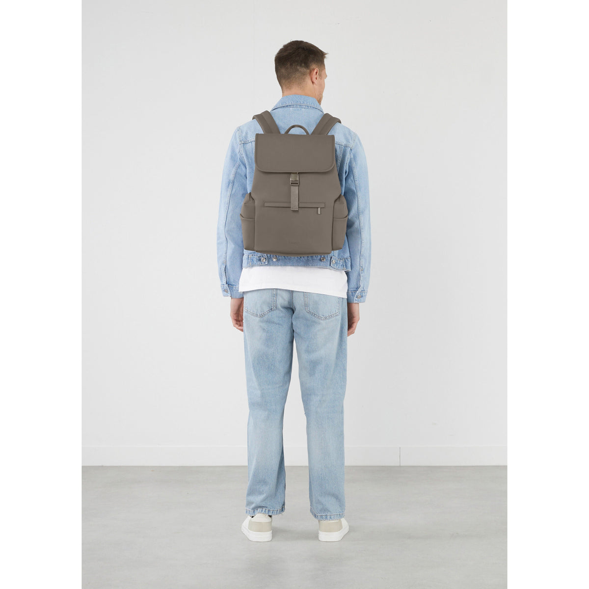 Lipault Lost In Berlin Cargo Backpack 2.0 in the color Ash Stone.