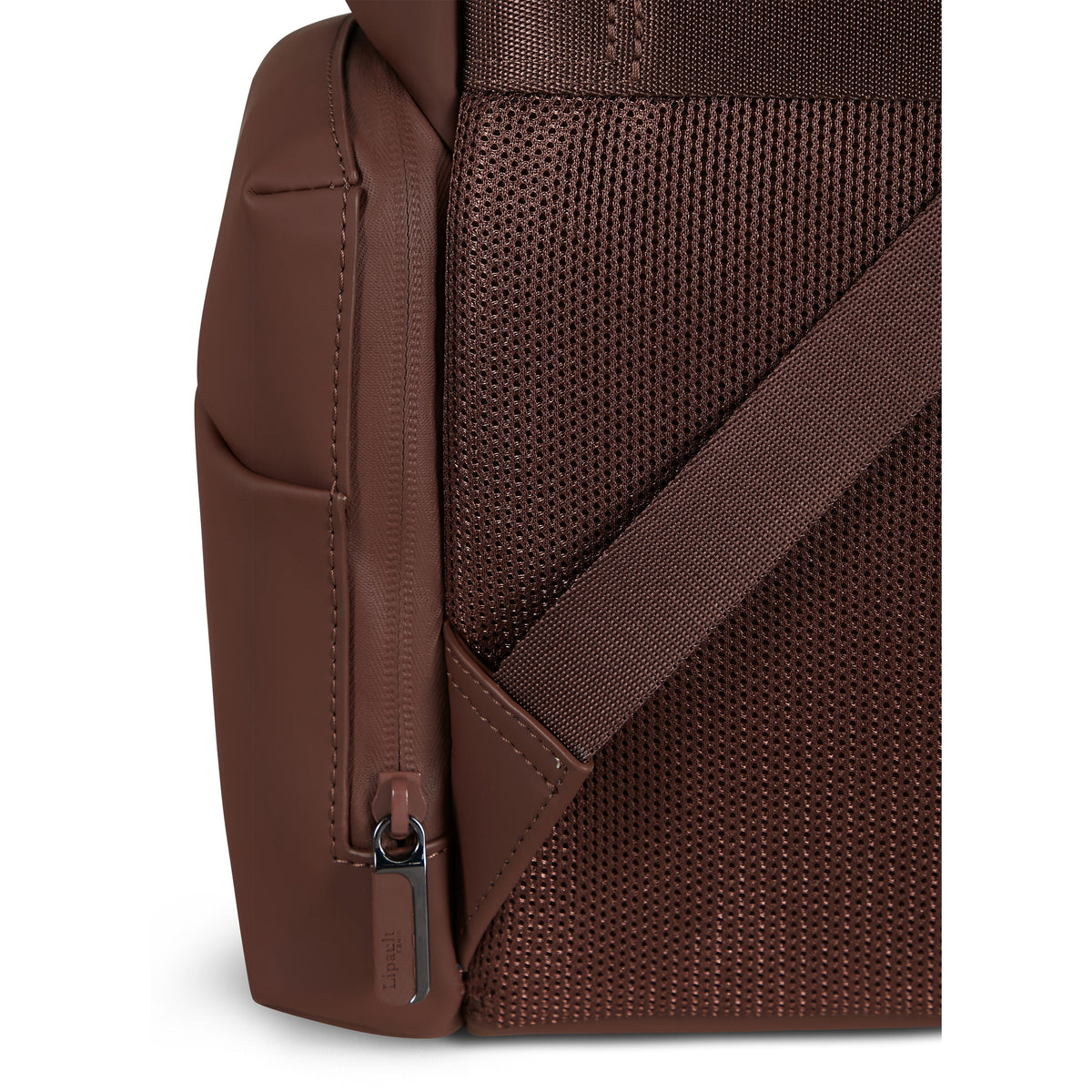 Lipault Lost In Berlin Cargo Backpack 2.0 in the color Spiced Mocha.