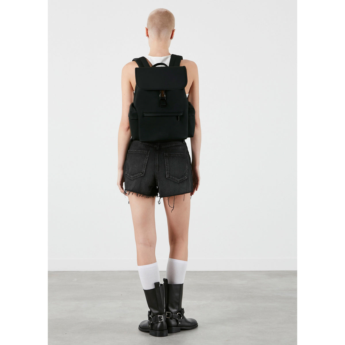 Lipault LOST IN BERLIN Mini Cargo Backpack in the color Black.