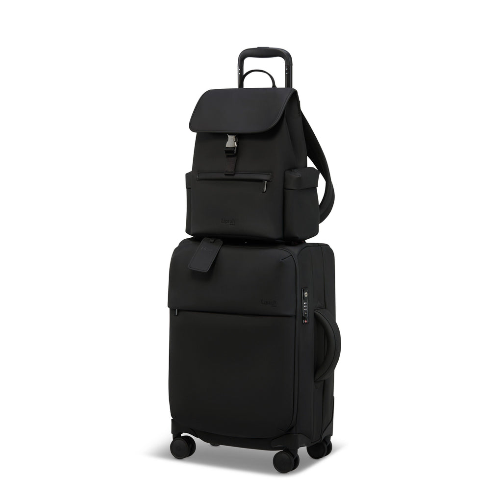Lipault LOST IN BERLIN Mini Cargo Backpack in the color Black.